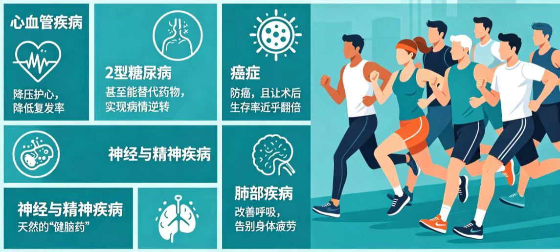别再只把运动当养生了！Cell子刊重磅：它是能逆转慢性病的“核心药物”